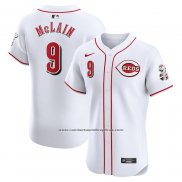 Camiseta Beisbol Hombre Cincinnati Reds Matt McLain Primera Elite Blanco