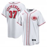 Camiseta Beisbol Hombre Cincinnati Reds Tyler Stephenson Primera Replica Blanco
