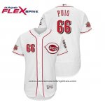 Camiseta Beisbol Hombre Cincinnati Reds Yasiel Puig Primera Flex Base Blanco