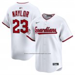 Camiseta Beisbol Hombre Cleveland Guardians Bo Naylor Primera Limited Blanco
