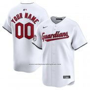 Camiseta Beisbol Hombre Cleveland Guardians Primera Limited Personalizada Blanco