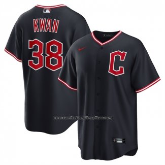 Camiseta Beisbol Hombre Cleveland Guardians Steven Kwan Alterno Azul