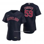 Camiseta Beisbol Hombre Cleveland Indians Carlos Carrasco Alterno Autentico 2020 Azul