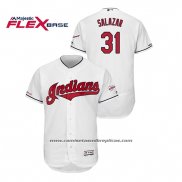 Camiseta Beisbol Hombre Cleveland Indians Danny Salazar 150th Aniversario Patch 2019 All Star Flex Base Blanco