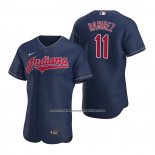 Camiseta Beisbol Hombre Cleveland Indians Jose Ramirez Autentico Alterno 2020 Azul