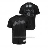 Camiseta Beisbol Hombre Cleveland Indians Mike Clevinger 2019 Players Weekend Autentico Negro