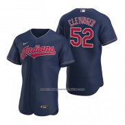 Camiseta Beisbol Hombre Cleveland Indians Mike Clevinger Autentico Alterno 2020 Azul