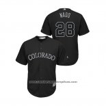 Camiseta Beisbol Hombre Colorado Rockies Nolan Arenado 2019 Players Weekend Nado Replica Negro