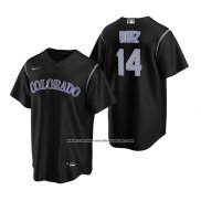 Camiseta Beisbol Hombre Colorado Rockies Rio Ruiz Replica Alterno Negro