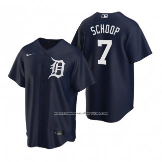 Camiseta Beisbol Hombre Detroit Tigers Jonathan Schoop Replica Alterno Azul