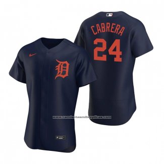 Camiseta Beisbol Hombre Detroit Tigers Miguel Cabrera Autentico Alterno 2020 Azul