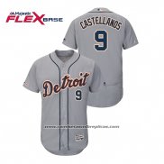 Camiseta Beisbol Hombre Detroit Tigers Nick Castellanos Flex Base Gris