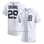 Camiseta Beisbol Hombre Detroit Tigers Tarik Skubal Primera Elite Blanco