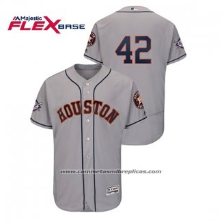 Camiseta Beisbol Hombre Houston Astros 2019 Jackie Robinson Day Flex Base Gris