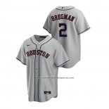 Camiseta Beisbol Hombre Houston Astros Alex Bregman Replica Road Gris