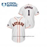 Camiseta Beisbol Hombre Houston Astros Carlos Correa Cool Base Blanco