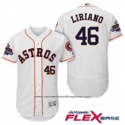 Camiseta Beisbol Hombre Houston Astros Francisco Liriano Blanco Flex Base