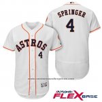 Camiseta Beisbol Hombre Houston Astros George Springer Blanco Primera Autentico Flex Base Camiseta Beisbol Hombre Houston Astros George Springer Blanco Primera Autentico Flex Base