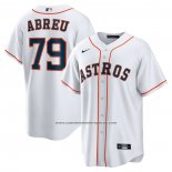 Camiseta Beisbol Hombre Houston Astros Jose Abreu Primera Replica Blanco