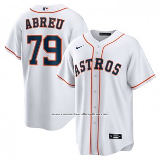 Camiseta Beisbol Hombre Houston Astros Jose Abreu Primera Replica Blanco