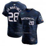 Camiseta Beisbol Hombre J.D. Martinez All Star 2023 Vapor Premier Elite Azul