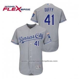 Camiseta Beisbol Hombre Kansas City Royals Danny Duffy Flex Base Gris