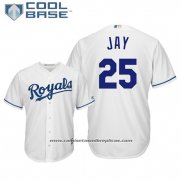 Camiseta Beisbol Hombre Kansas City Royals Jon Jay Cool Base Primera Blanco