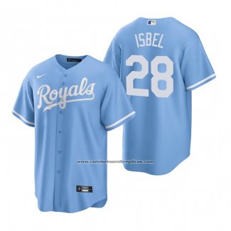 Camiseta Beisbol Hombre Kansas City Royals Kyle Isbel Replica Alterno Azul