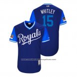 Camiseta Beisbol Hombre Kansas City Royals Whit Merrifield 2018 LLWS Players Weekend Whitley Azul