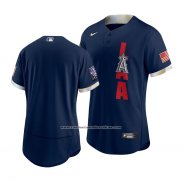 Camiseta Beisbol Hombre Los Angeles Angels 2021 All Star Autentico Azul