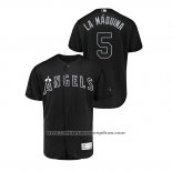 Camiseta Beisbol Hombre Los Angeles Angels Albert Pujols 2019 Players Weekend Autentico Negro