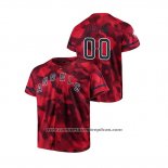 Camiseta Beisbol Hombre Los Angeles Angels Personalizada Camuflaje Autentico Collezione Rojo