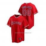 Camiseta Beisbol Hombre Los Angeles Angels Personalizada Replica Alterno Rojo