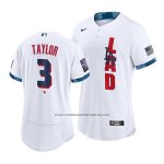 Camiseta Beisbol Hombre Los Angeles Dodgers Chris Taylor 2021 All Star Autentico Blanco Camiseta Beisbol Hombre Los Angeles Dodgers Chris Taylor 2021 All Star Autentico Blanco