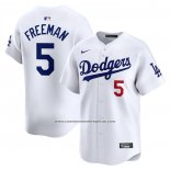 Camiseta Beisbol Hombre Los Angeles Dodgers Freddie Freeman Primera Limited Blanco