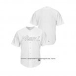 Camiseta Beisbol Hombre Miami Marlins 2019 Players Weekend Replica Blanco1