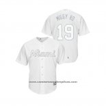 Camiseta Beisbol Hombre Miami Marlins Miguel Rojas 2019 Players Weekend Replica Blanco