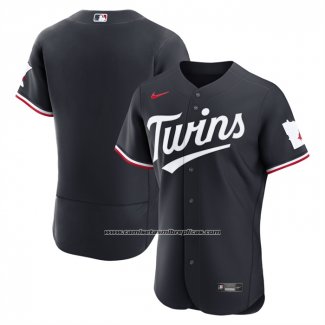 Camiseta Beisbol Hombre Minnesota Twins Alterno Autentico Azul1
