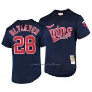 Camiseta Beisbol Hombre Minnesota Twins Bert Blyleven Cooperstown Collection Batting Practice Mesh Azul