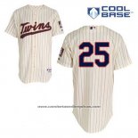 Camiseta Beisbol Hombre Minnesota Twins Byron Buxton 25 Crema Alterno Cool Base