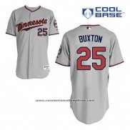 Camiseta Beisbol Hombre Minnesota Twins Byron Buxton 25 Gris Cool Base