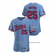 Camiseta Beisbol Hombre Minnesota Twins Byron Buxton Autentico 2020 Alterno Azul