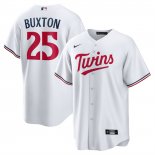 Camiseta Beisbol Hombre Minnesota Twins Byron Buxton Primera Replica Blanco