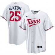 Camiseta Beisbol Hombre Minnesota Twins Byron Buxton Primera Replica Blanco