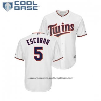 Camiseta Beisbol Hombre Minnesota Twins Eduardo Escobar Cool Base Primera Blanco