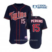 Camiseta Beisbol Hombre Minnesota Twins Glen Perkins 15 Azul Alterno Primera Cool Base