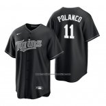 Camiseta Beisbol Hombre Minnesota Twins Jorge Polanco Replica 2021 Negro