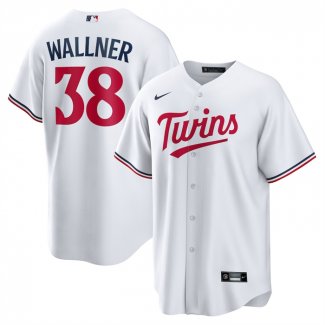 Camiseta Beisbol Hombre Minnesota Twins Matt Wallner Primera Replica Blanco