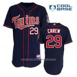 Camiseta Beisbol Hombre Minnesota Twins Rod Carew 29 Azul Alterno Primera Cool Base