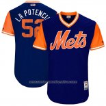 Camiseta Beisbol Hombre New York Mets 2017 Little League World Series Yoenis Cespedes Azul